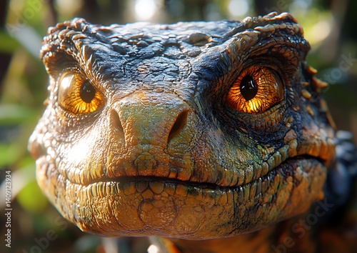Dino Face, Jungle, Close-up
