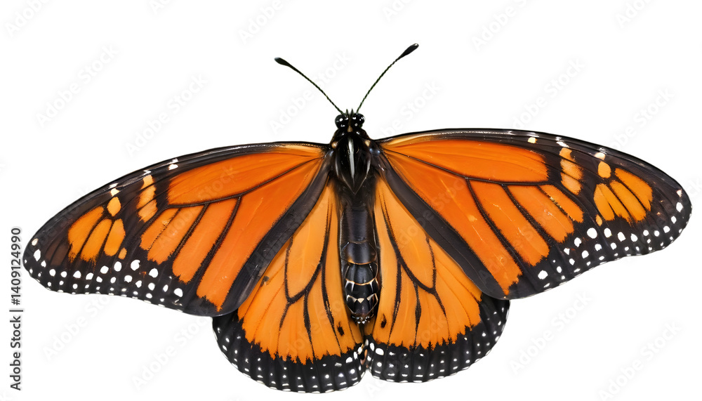 Fototapeta premium butterfly on a white background