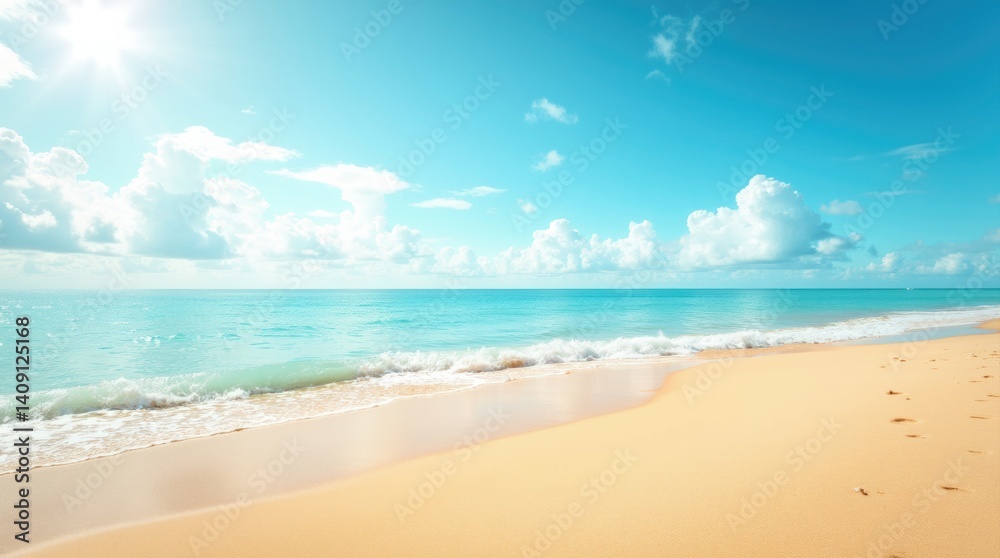 Fototapeta premium Beautiful Beach Background Natural