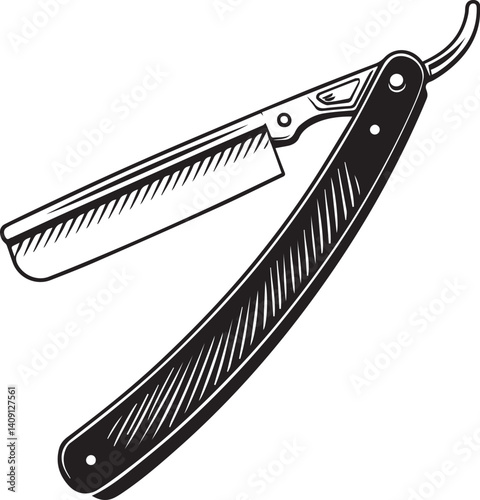 illustration of a razor blade for shaving 