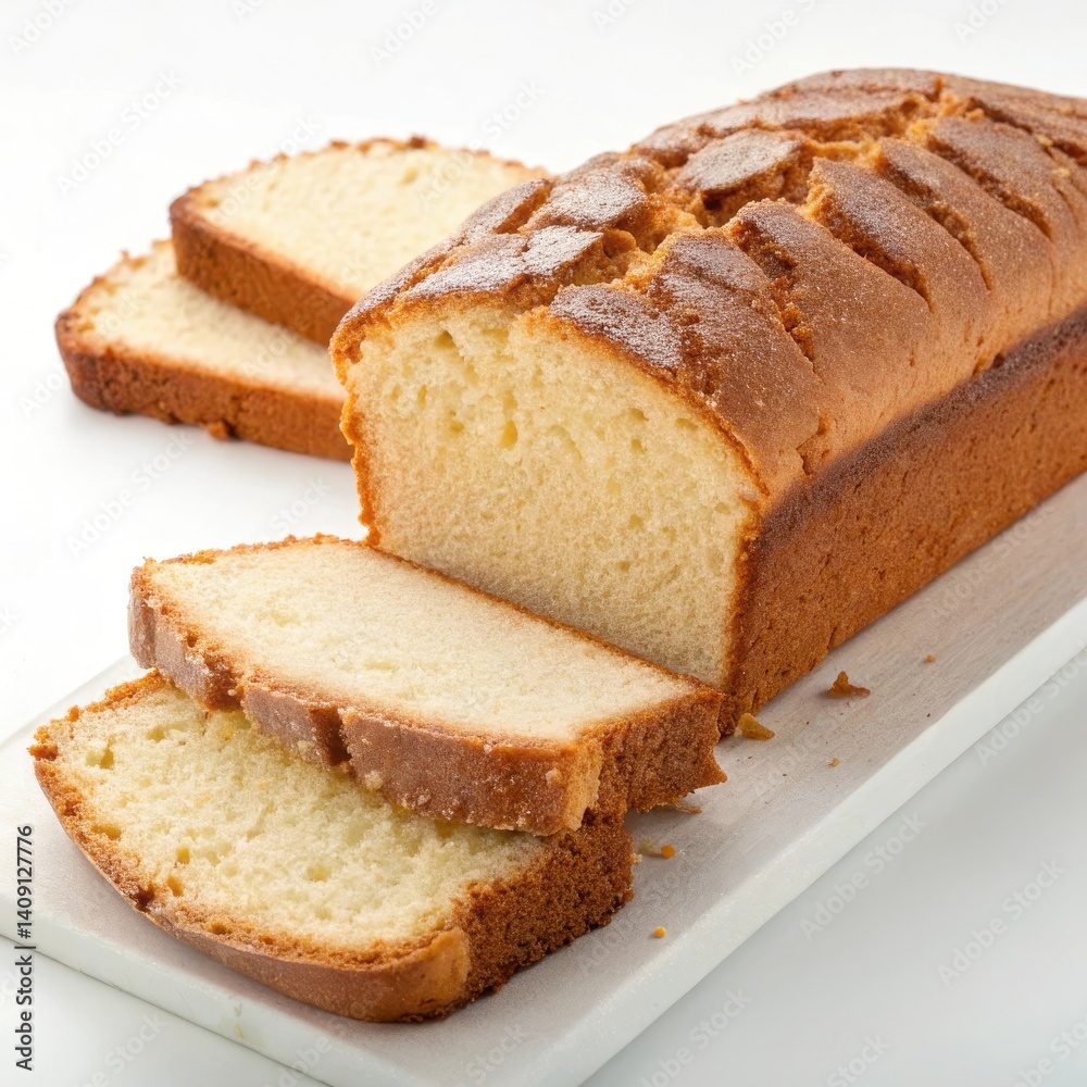 Freshly sliced loaf of bread on a cutting board, showcasing its soft texture. Freshly sliced loaf of bread on a cutting board, showcasing its soft texture.