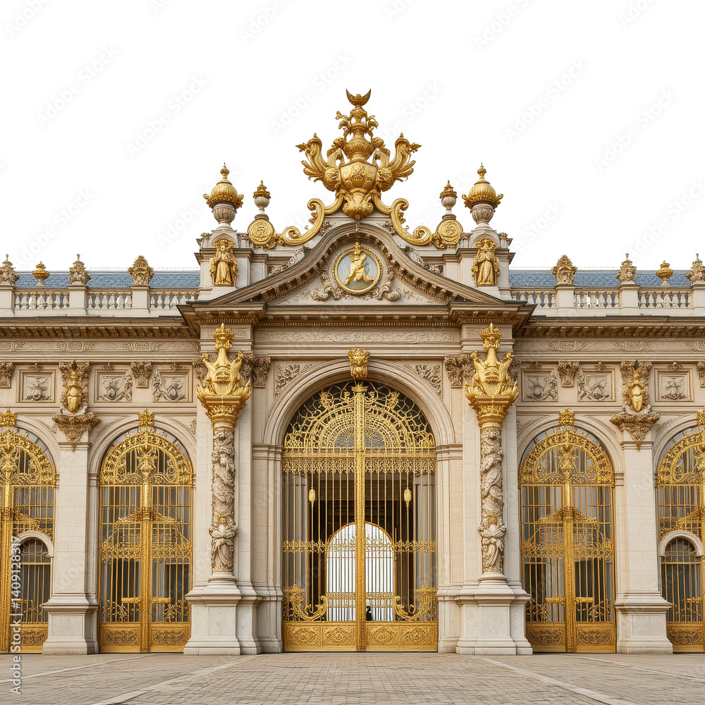 Royal Tabby Cat Wearing Crown and Cape