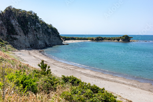 神奈川県葉山町の海岸風景