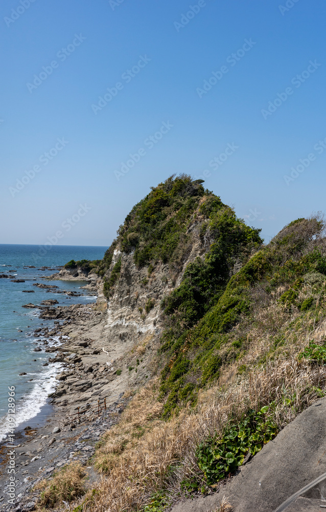 神奈川県葉山町の海岸風景