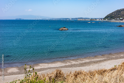 神奈川県葉山町の海岸風景
