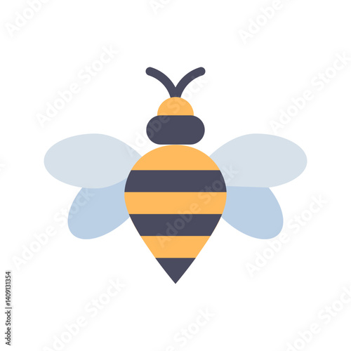 Bee icon vector image. Suitable for mobile apps, web apps and print media.