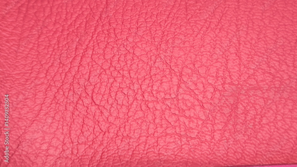 Fototapeta premium Red leather texture for making bags or accessories
