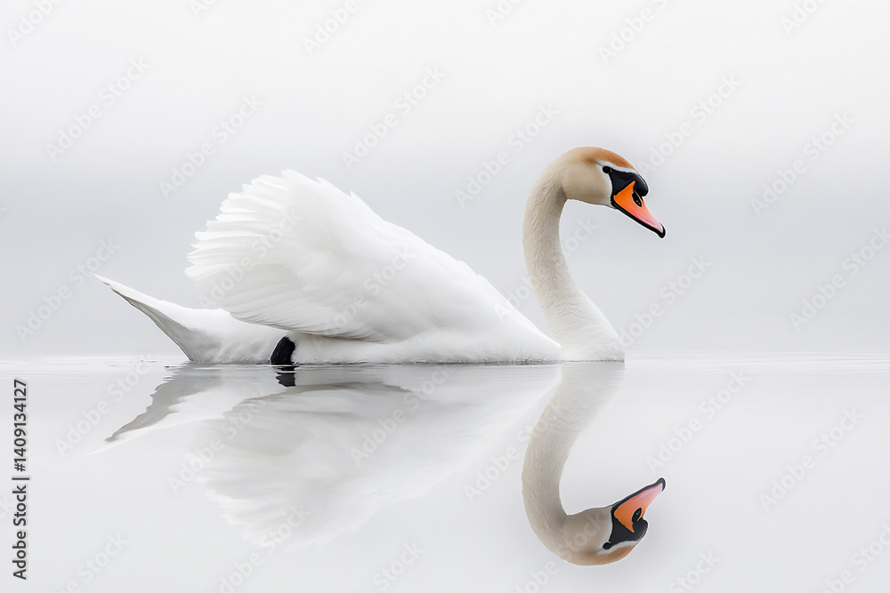 Obraz premium elegant swan,