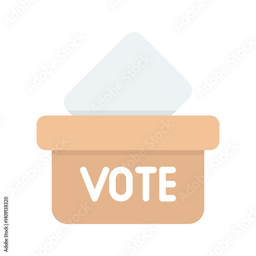 Giving Vote icon vector image. Suitable for mobile apps, web apps and print media.