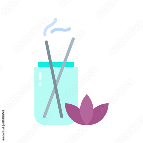 Joss Sticks icon vector image. Suitable for mobile apps, web apps and print media.
