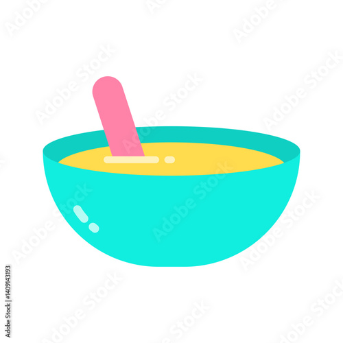 Mixing Bowl icon vector image. Suitable for mobile apps, web apps and print media.