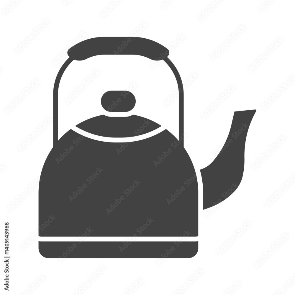 Obraz premium Old Style Kettle icon vector image. Suitable for mobile apps, web apps and print media.
