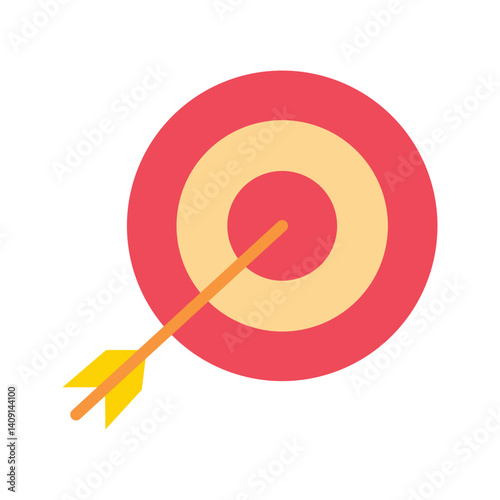 On Target icon vector image. Suitable for mobile apps, web apps and print media.