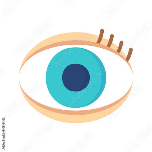 One Eye icon vector image. Suitable for mobile apps, web apps and print media.