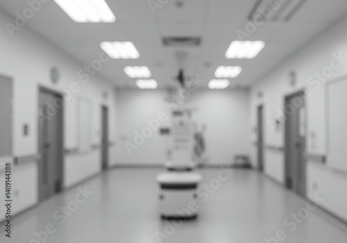 abstract blur hospital interior for background
