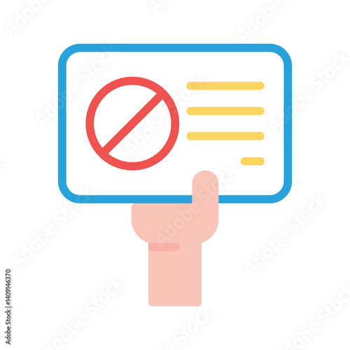 Protest icon vector image. Suitable for mobile apps, web apps and print media.