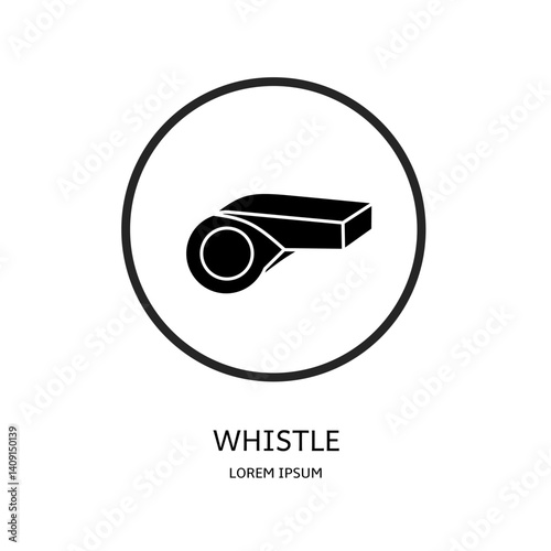 Logo vector design for business. Whistle logos.