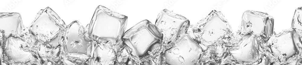 PNG Ice cubes border ice refreshing ice cubes.