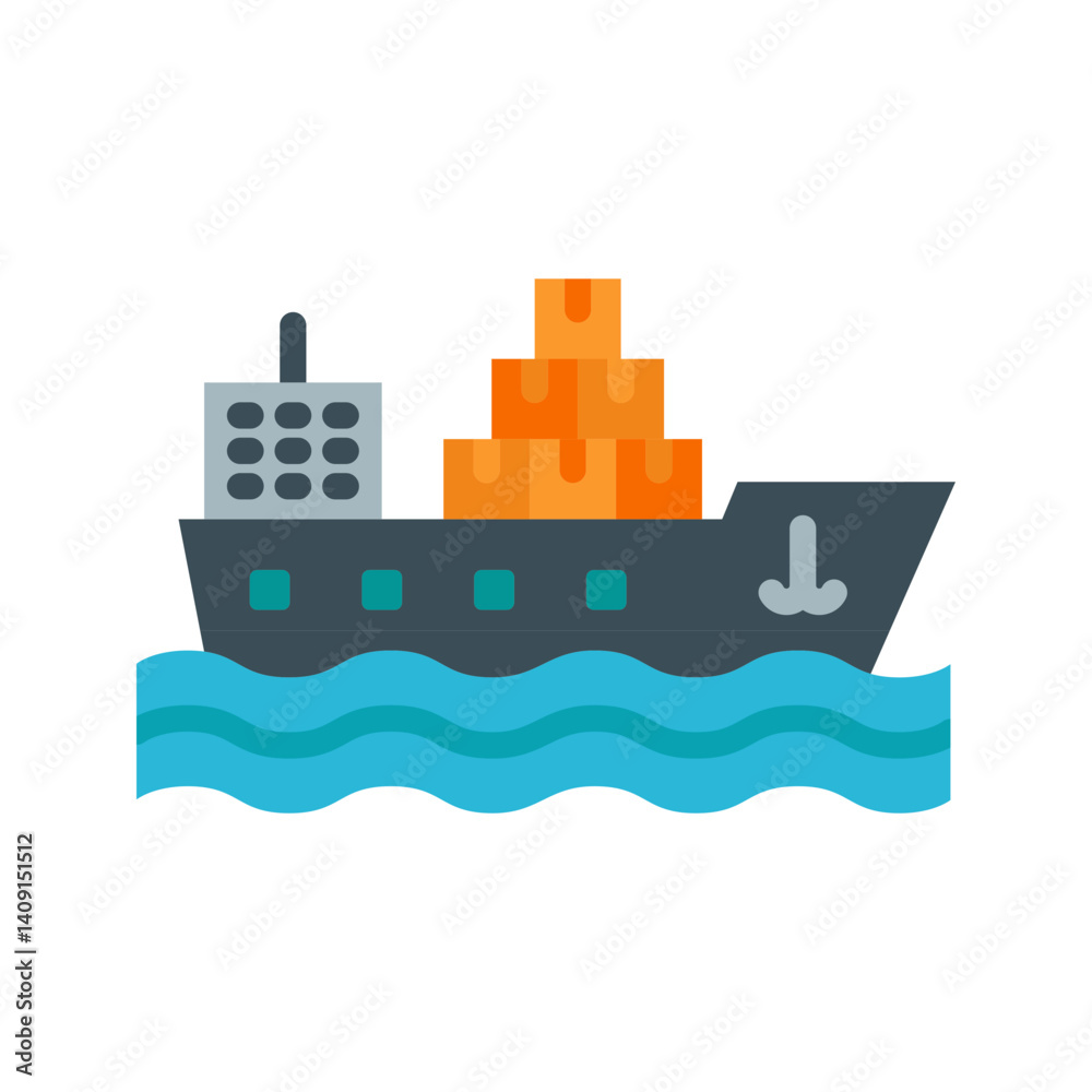 Shipment icon vector image. Suitable for mobile apps, web apps and print media. Shipment icon vector image. Suitable for mobile apps, web apps and print media.