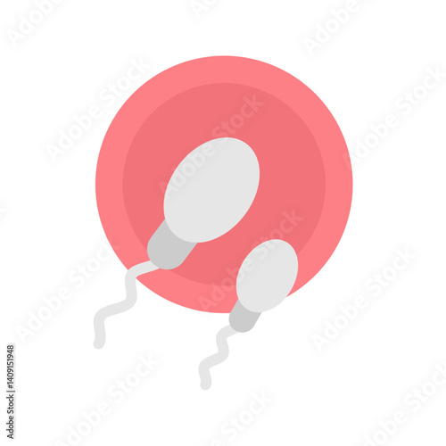 Sperm icon vector image. Suitable for mobile apps, web apps and print media.