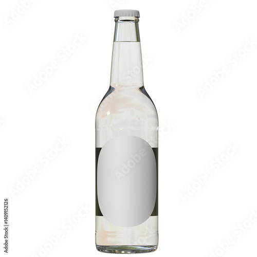 Classic glass bottle water