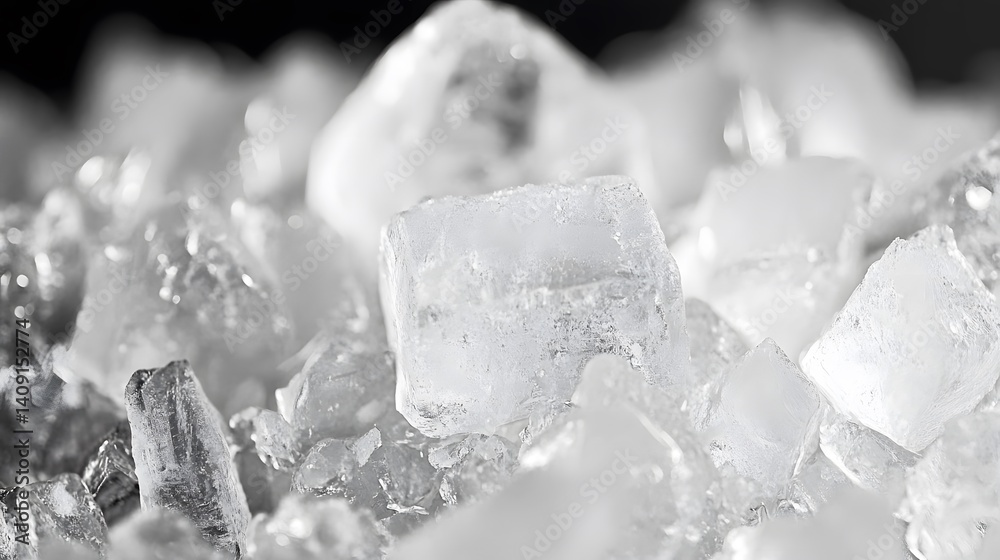 Closeup of Sparkling Ice Cubes Texture Background Closeup of Sparkling Ice Cubes Texture Background