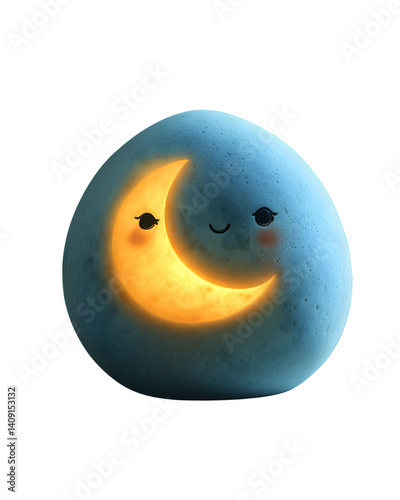 Glowing Crescent Moon Baby Nightlight