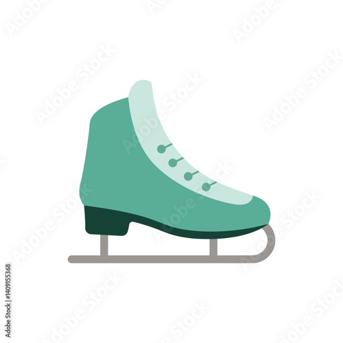 Ice skating symbol. Perfect for web design, mobile UI, and winter sports themes. Vector graphic