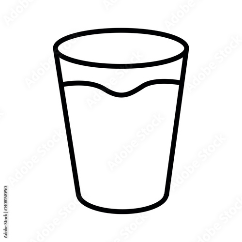 Glass drink icon simple