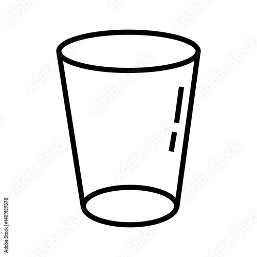 Glass drink icon simple