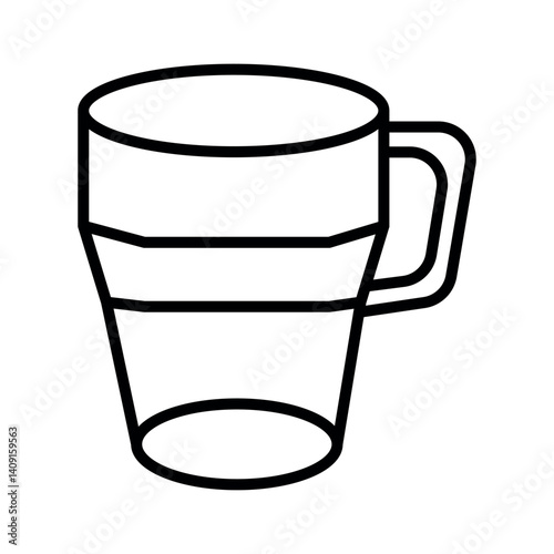 Glass drink icon simple