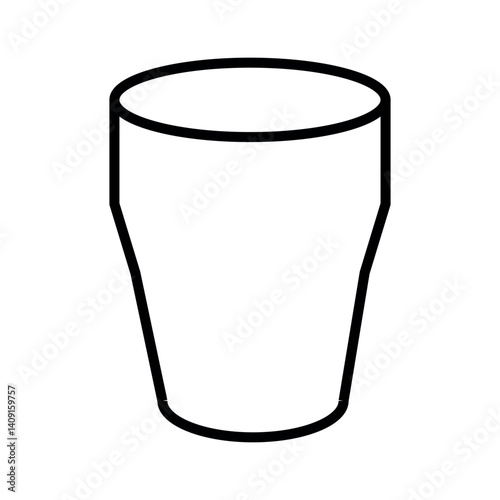 Glass drink icon simple
