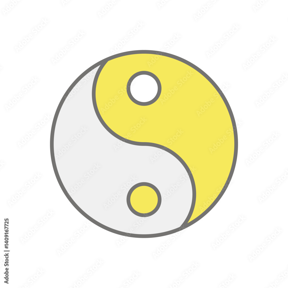 Ying Yang icon vector stock illustration Ying Yang icon vector stock illustration
