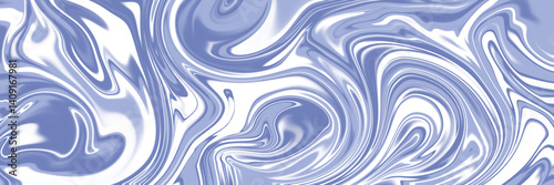 Trendy swirl fluid on transparent background. Wavy trippy pattern