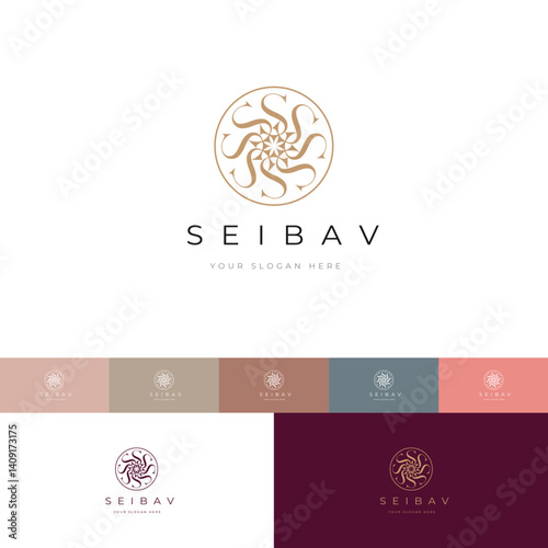Elegant and Modern S Lettermark Logo Vector Template | Fully Editable