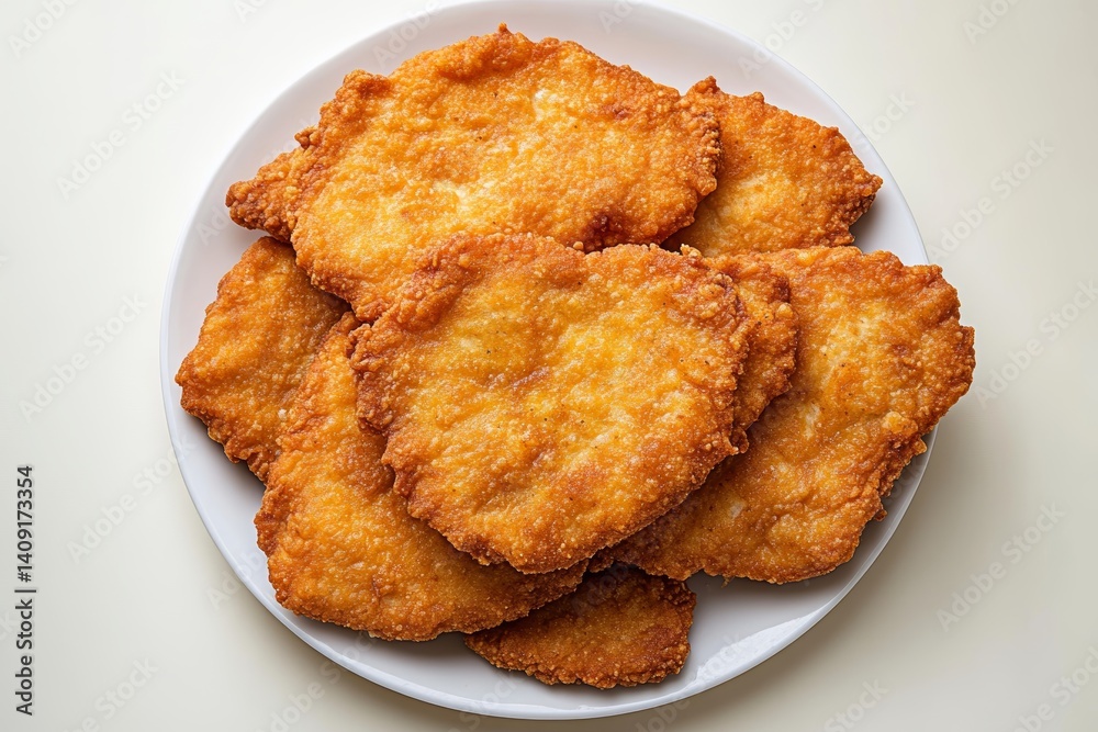 Plate filled with golden-brown, crispy deep-fried meat pies arranged neatly. Concept of delicious deep-fried meat pies, highlighting traditional Chebureki style. Plate filled with golden-brown, crispy deep-fried meat pies arranged neatly. Concept of delicious deep-fried meat pies, highlighting traditional Chebureki style.