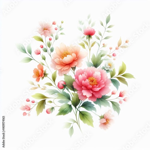 Watercolor Floral Bouquet