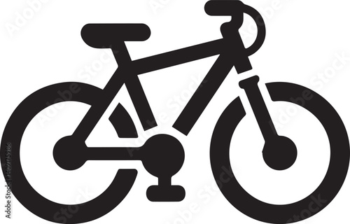 Shadowed Streets Black Bike VectorsInk Fusion Dark Bicycle Illustrations
