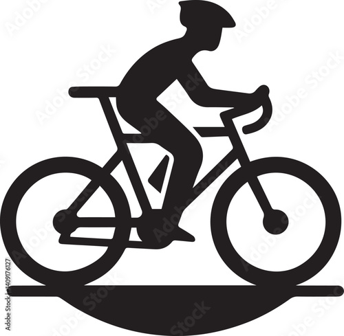 Shadowed Streets Black Bike VectorsInk Fusion Dark Bicycle Illustrations
