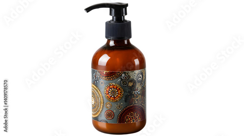 Wallpaper Mural Luxurious Black Vial with Detailed Decorative Label Torontodigital.ca