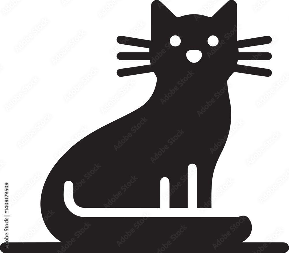 Fototapeta premium A Cat Vector Art Illustration EPS File 