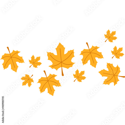 Autumn Maple Leaves Fall