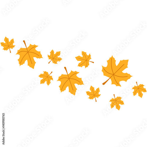 Autumn Maple Leaves Fall