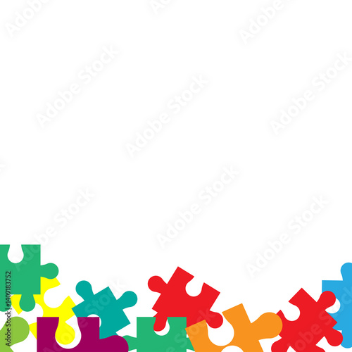 colorful puzzle background