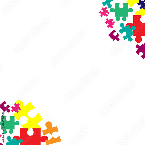 colorful puzzle background