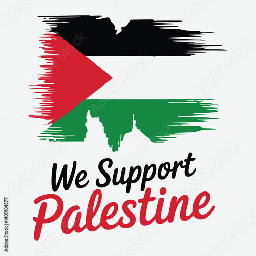 We Support Palestine Palestine T-Shirt Design