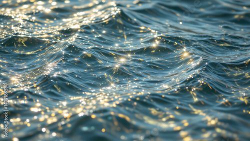 The water's texture shimmers with a crystalline quality, reflecting light in a dazzling display of brilliance.