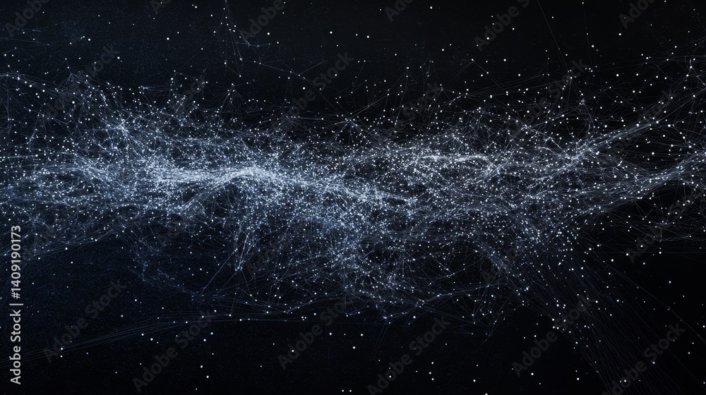 Abstract Galaxy Background: Magical Interstellar Particles Creating a Cosmic Night Sky in Futuristic Nebula Design Abstract Galaxy Background: Magical Interstellar Particles Creating a Cosmic Night Sky in Futuristic Nebula Design