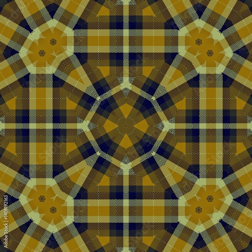 Tartan fabric pattern. Mixed plaid, checkered, gingham texture for tablecloth, picnic, bedsheet, curtain, skirt, gift tag etc printing