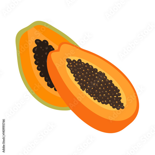 papaya vector icon